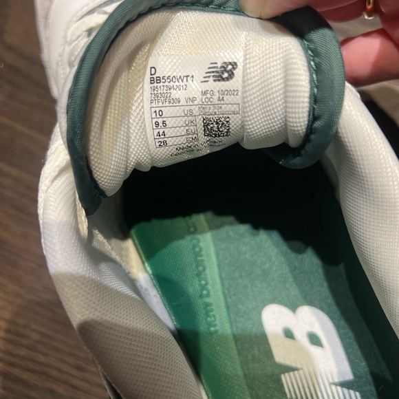 New Balance men’s 550 white green sneakers shoes (similar to Aime Leon Dore) 10 - Picture 7 of 7
